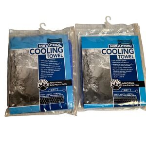 OccuNomix MiraCool Cooling Towel UPF 50+ Sun Protection - 2 Pack‎